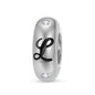 925 Sterling Silver Alphabet Spacer Charm | A–Z Initial Bead