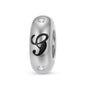 925 Sterling Silver Alphabet Spacer Charm | A–Z Initial Bead