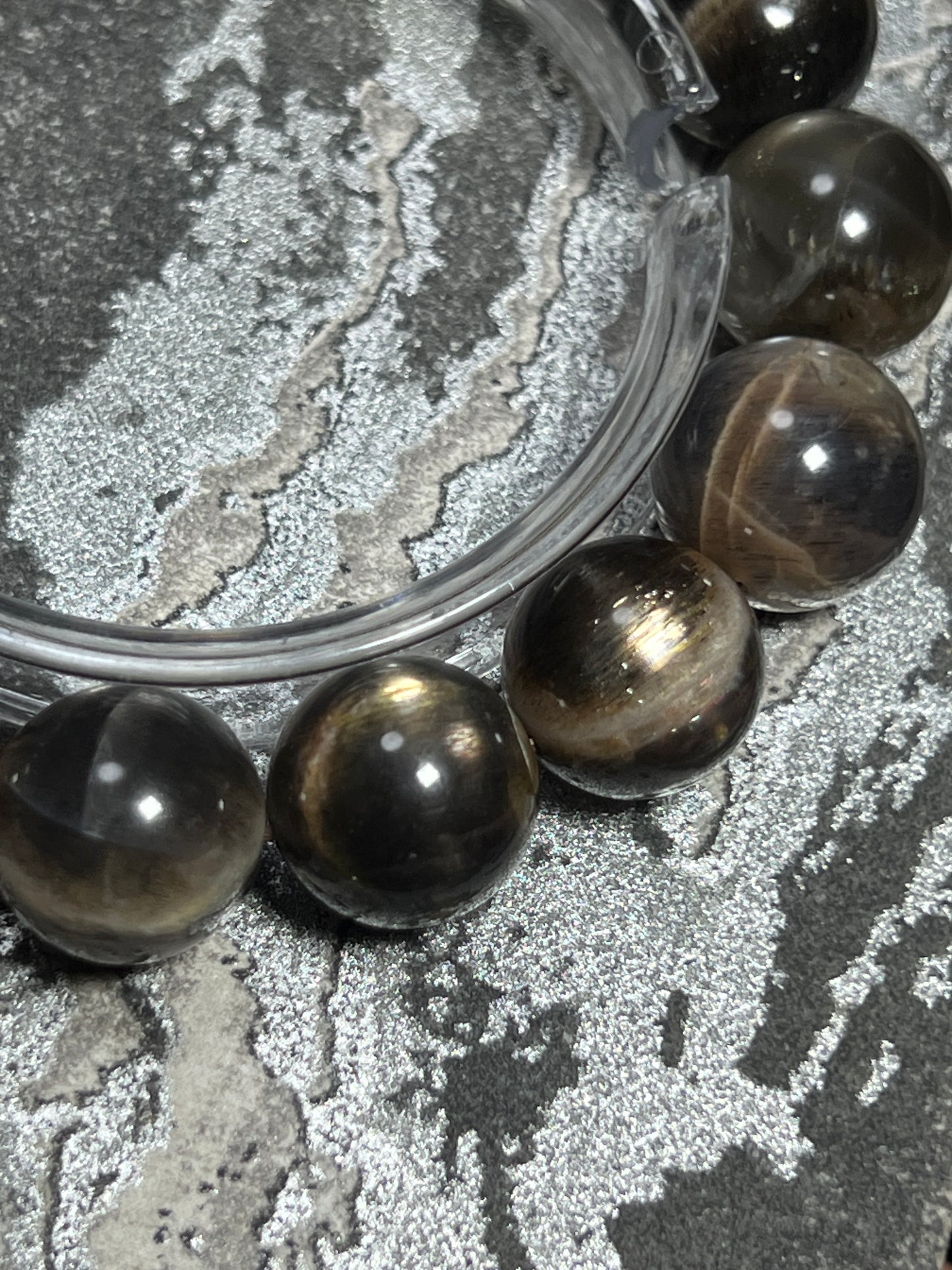 Simple Bracelet | Natural Black Moonstone