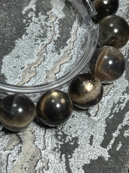 Simple Bracelet | Natural Black Moonstone