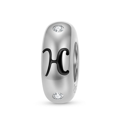 925 Sterling Silver Alphabet Spacer Charm | A–Z Initial Bead