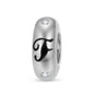 925 Sterling Silver Alphabet Spacer Charm | A–Z Initial Bead