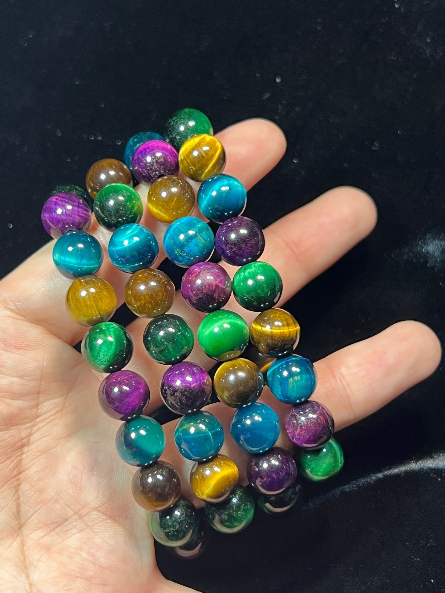 Simple Bracelet | Dyed Tiger Eye | 10mm