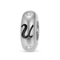 925 Sterling Silver Alphabet Spacer Charm | A–Z Initial Bead
