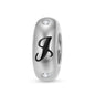 925 Sterling Silver Alphabet Spacer Charm | A–Z Initial Bead