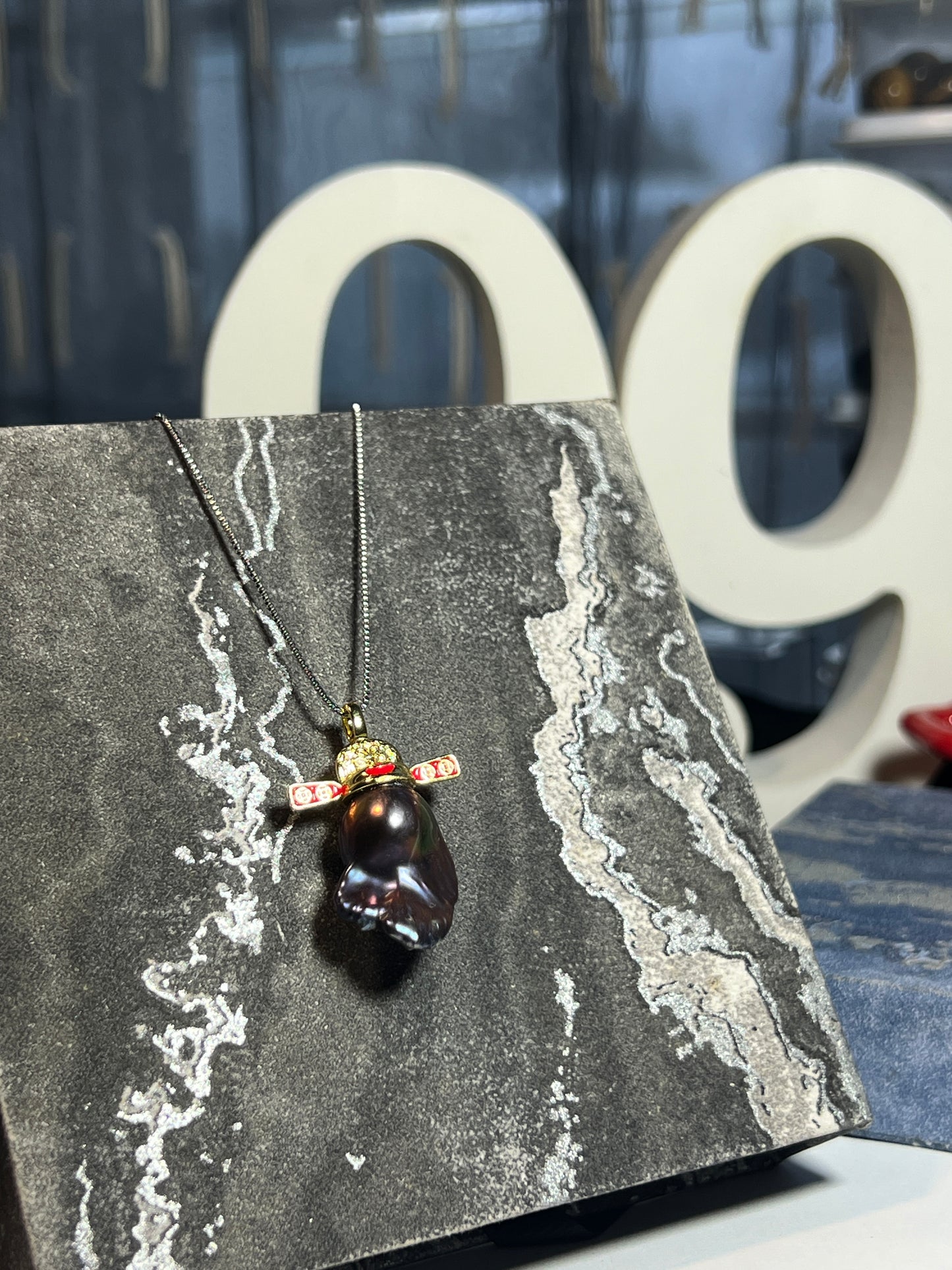 Freshwater Baroque Pearl Fortune Elf Pendant | 19×30mm