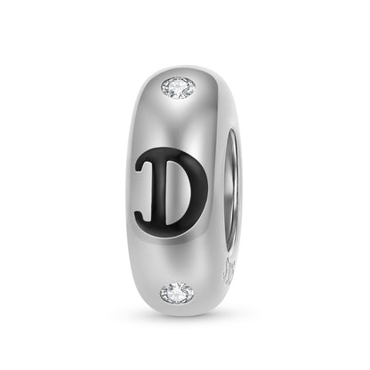 925 Sterling Silver Alphabet Spacer Charm | A–Z Initial Bead