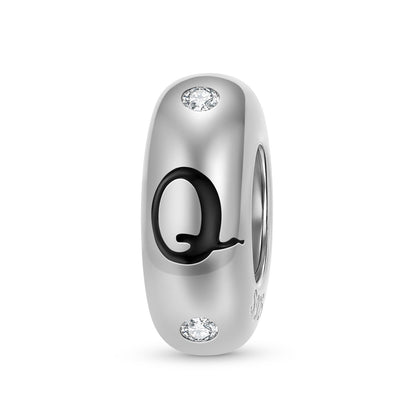 925 Sterling Silver Alphabet Spacer Charm | A–Z Initial Bead