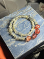 Design Bracelet | Labradorite & Fire Quartz | 3–5mm & 9mm
