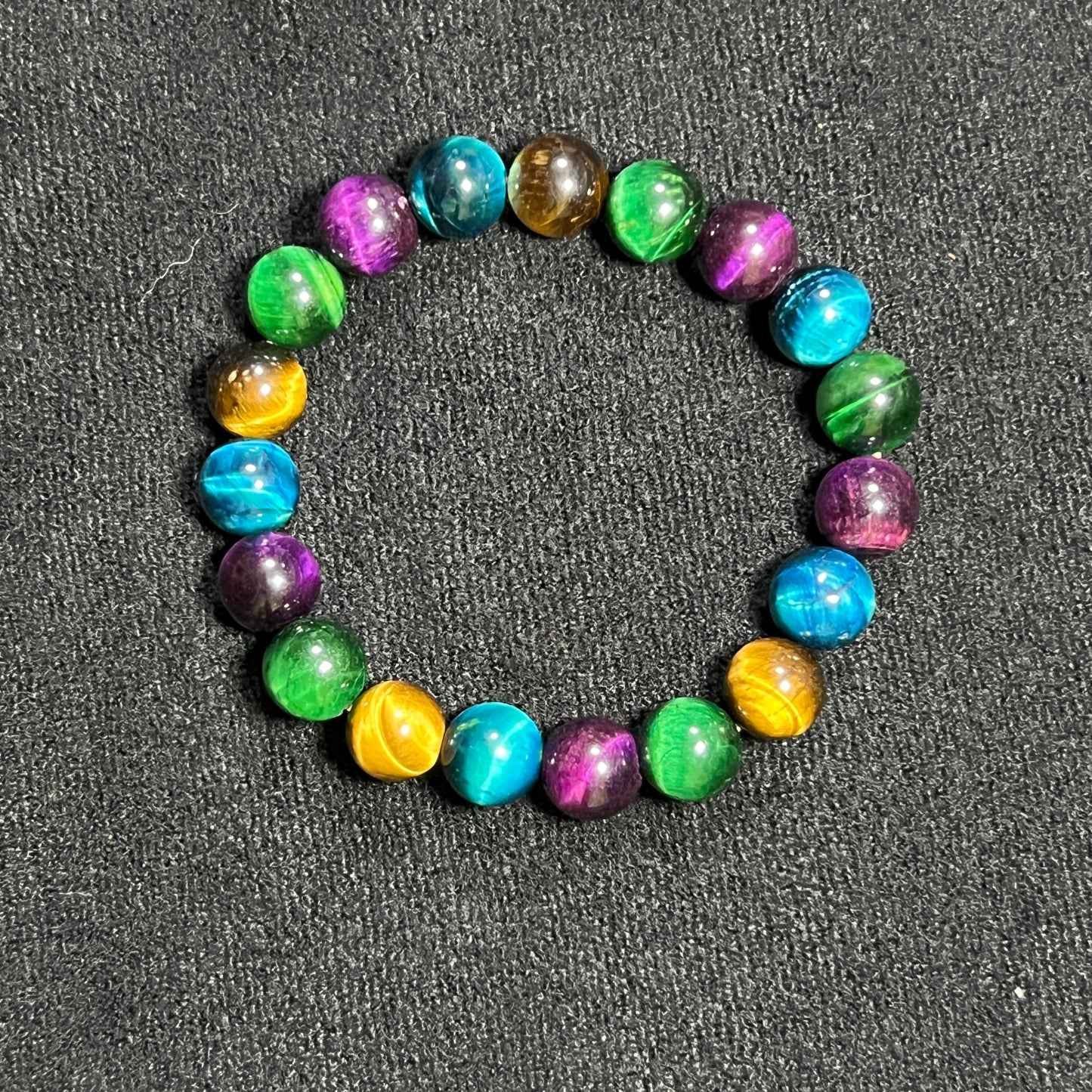 Simple Bracelet | Dyed Tiger Eye | 10mm