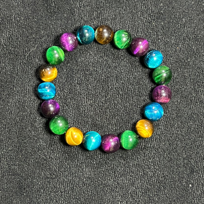 Simple Bracelet | Dyed Tiger Eye | 10mm