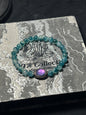 Design Bracelet | Dyed Blue Agate | 6mm