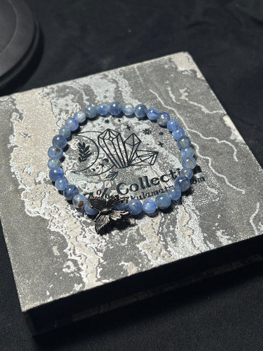 Design Bracelet | Natural Blue Kyanite | 6mm