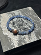 Design Bracelet | Natural Blue Kyanite & Purple Mica
