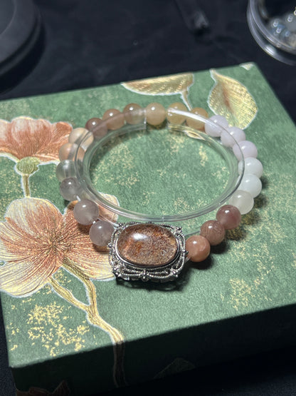 Design Bracelet | Phantom Quartz, Agate & Milky Quartz