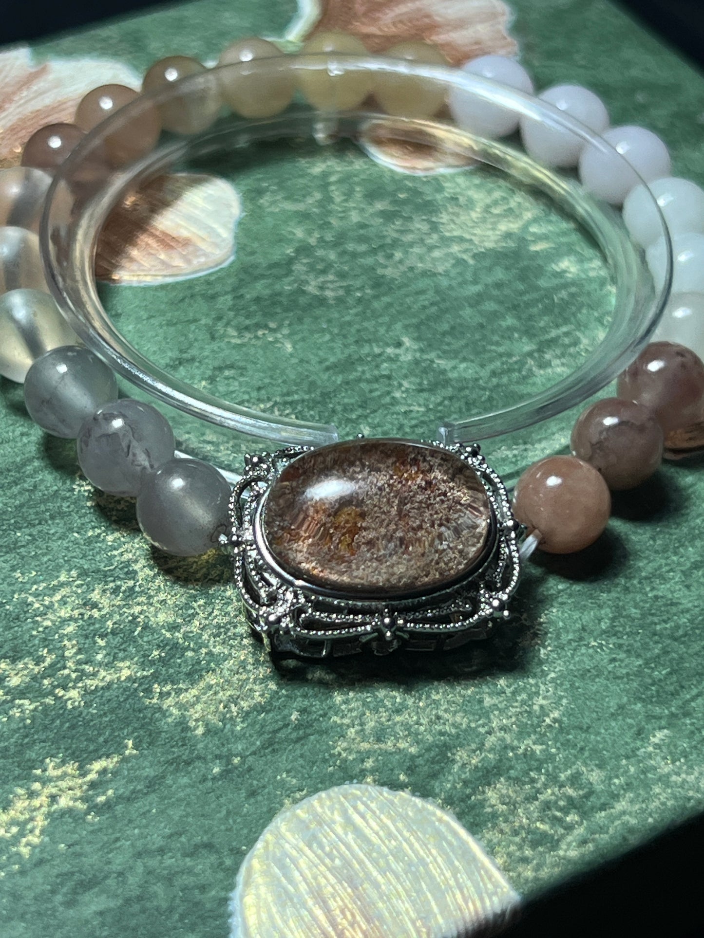 Design Bracelet | Phantom Quartz, Agate & Milky Quartz