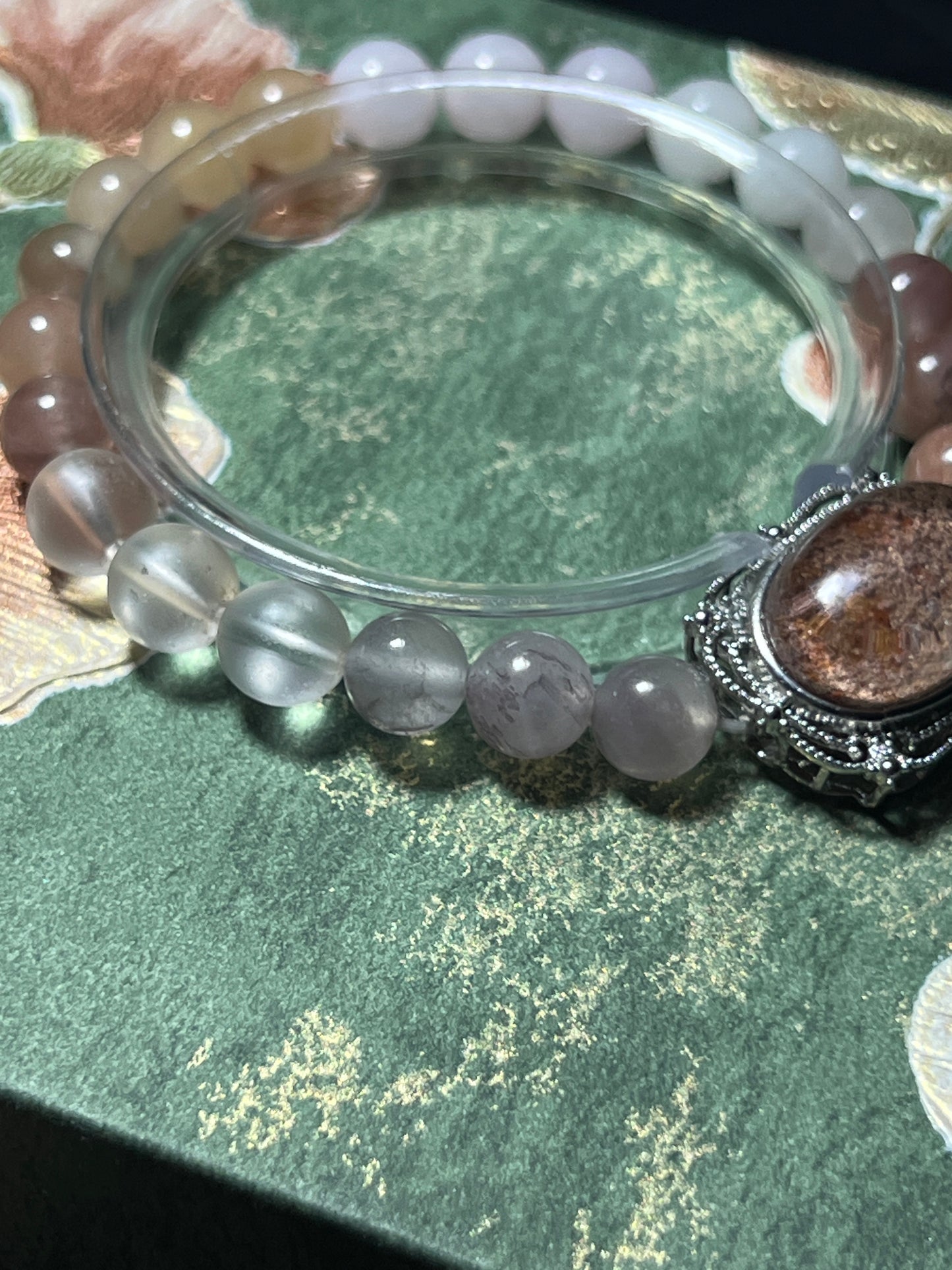 Design Bracelet | Phantom Quartz, Agate & Milky Quartz
