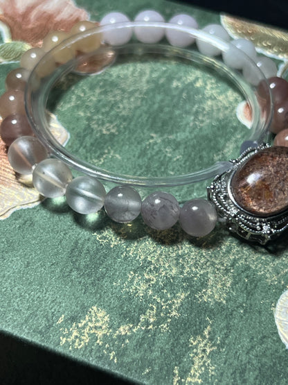 Design Bracelet | Phantom Quartz, Agate & Milky Quartz