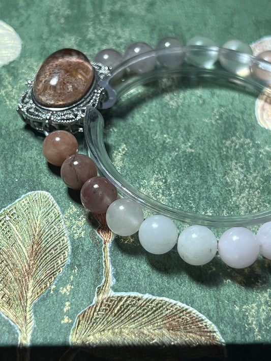 Design Bracelet | Phantom Quartz, Agate & Milky Quartz