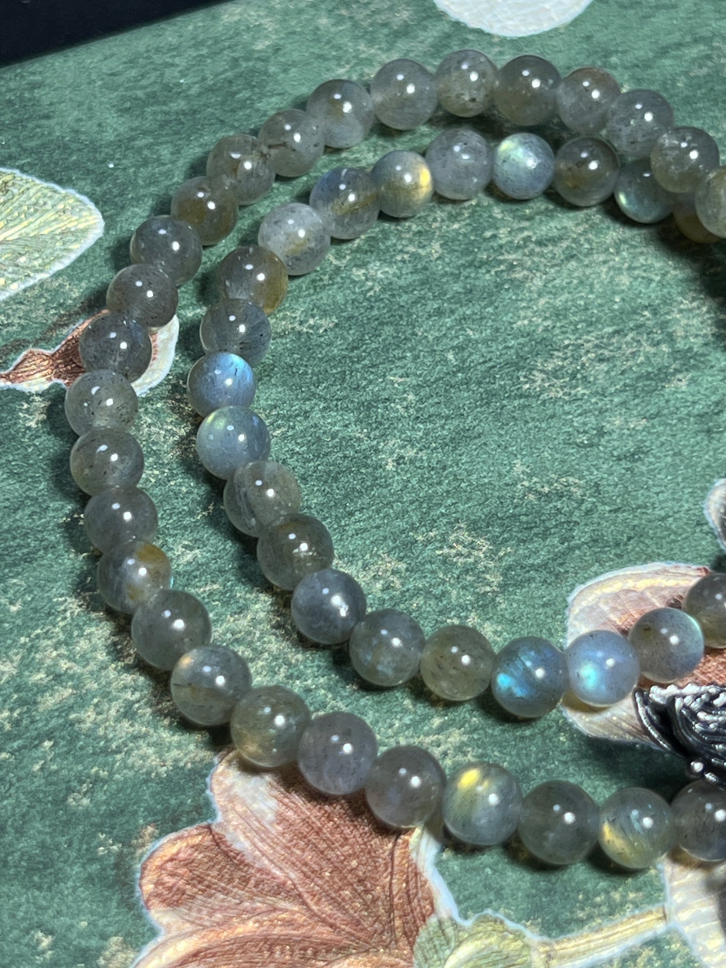 Design Double Wrap Bracelet | Natural Labradorite