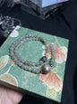 Design Double Wrap Bracelet | Natural Labradorite & Black Moonstone