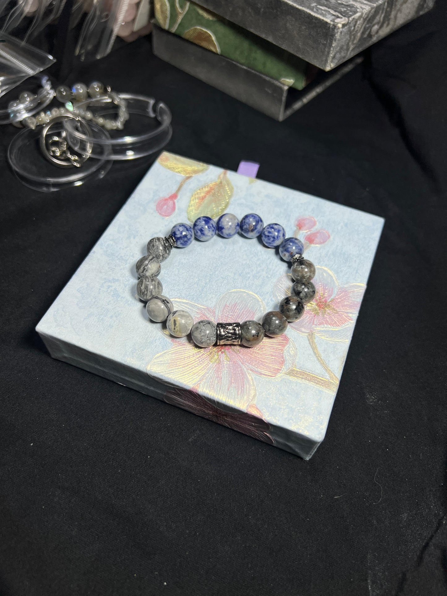 Design Bracelet | Picasso Jasper, Larvikite & Blue Stone