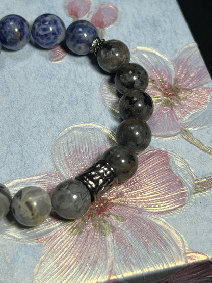 Design Bracelet | Picasso Jasper, Larvikite & Blue Stone