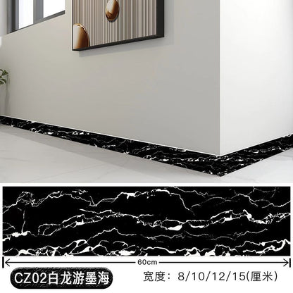 批发踢脚线自粘pvc地脚线贴纸护边墙角墙贴瓷砖贴墙围楼梯贴加厚