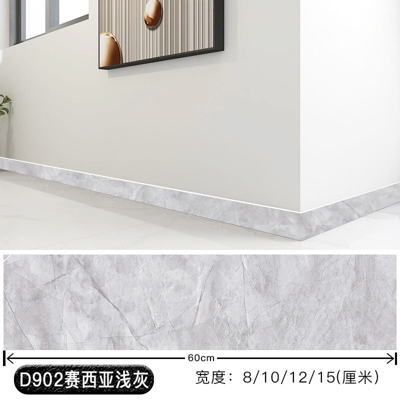 批发踢脚线自粘pvc地脚线贴纸护边墙角墙贴瓷砖贴墙围楼梯贴加厚