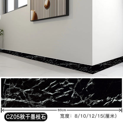 批发踢脚线自粘pvc地脚线贴纸护边墙角墙贴瓷砖贴墙围楼梯贴加厚